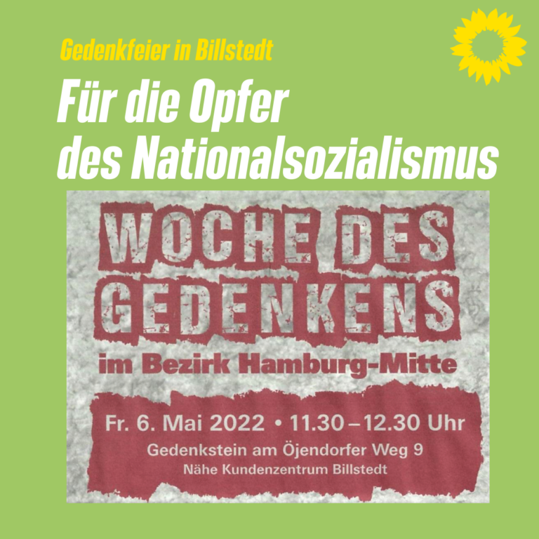 Gedenkfeier in Billstedt für die Opfer des Nationalsozialismus
