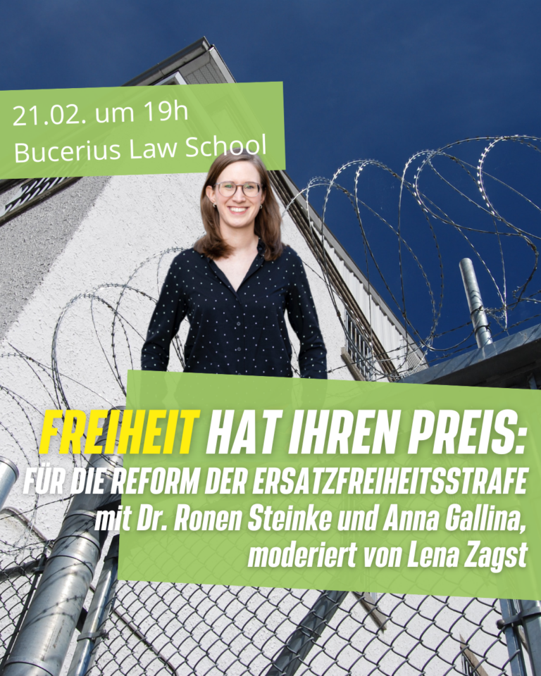 Freiheit hat ihren Preis – Warum wir die Ersatzfreiheitsstrafe reformieren müssen