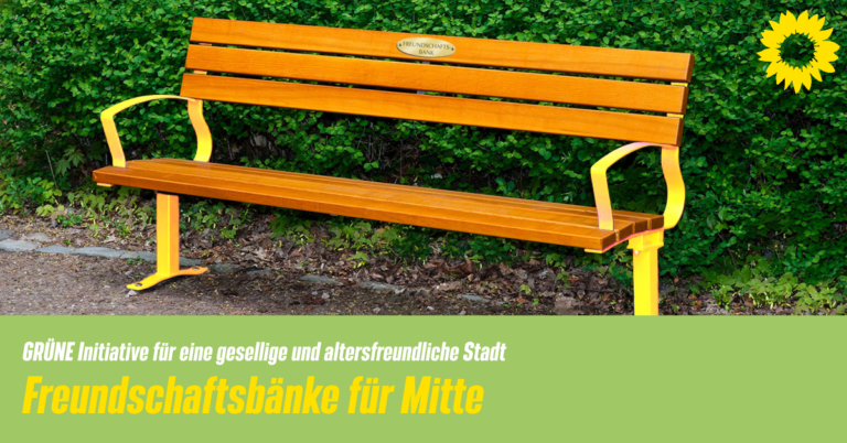 Aufstellung von Freundschaftsbänken
